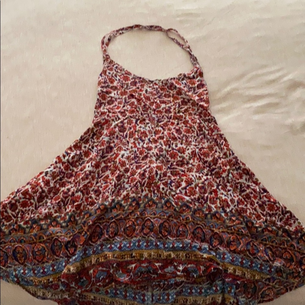 Millau / LF paisley floral print backless dress